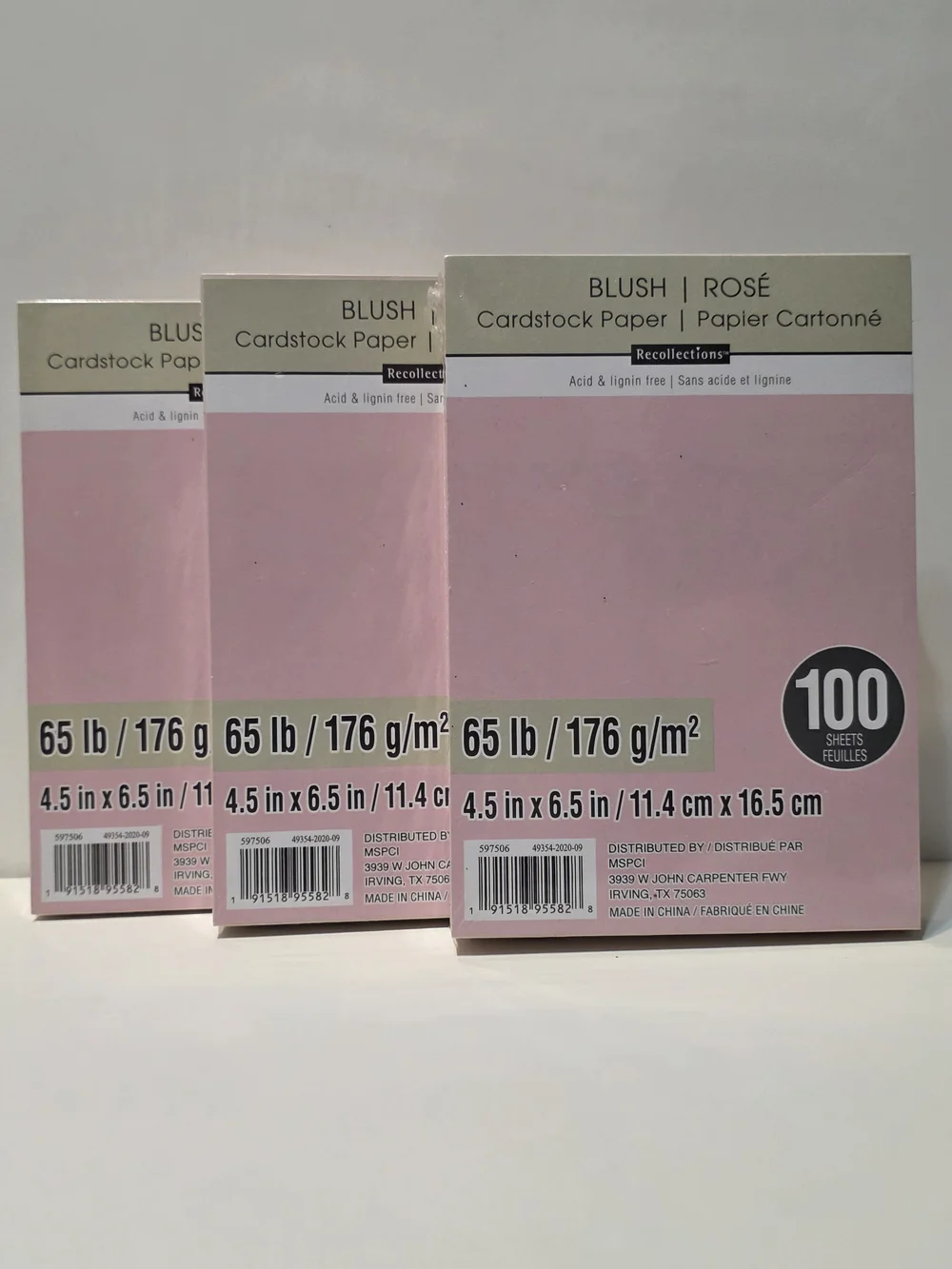 Crafters Essentials Recollections Essentials Cardstock Paper Pack – (100 Sheets)